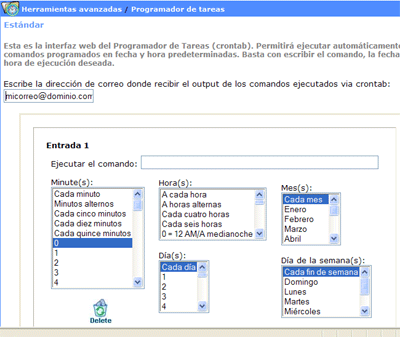 cron jobs tareas programadas