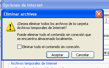 limpiar la memoria cache