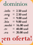 nombre de dominio en oferta