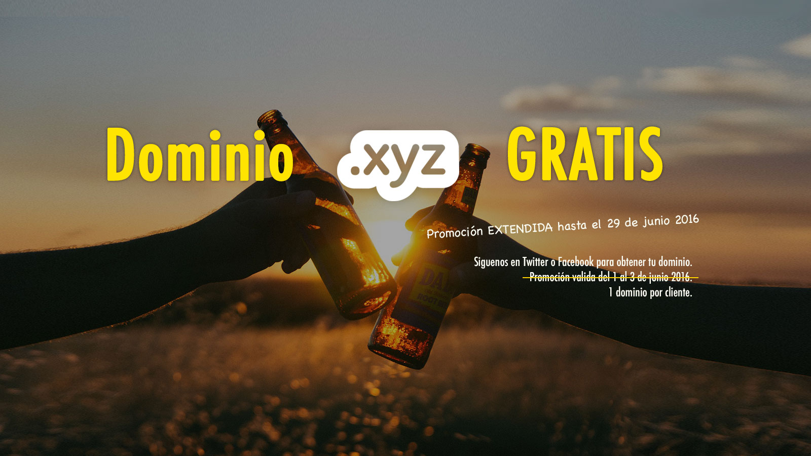 Dominio GRATIS .XYZ hasta el 29 de junio