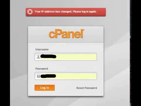 Error en cPanel «IP ha cambiado»