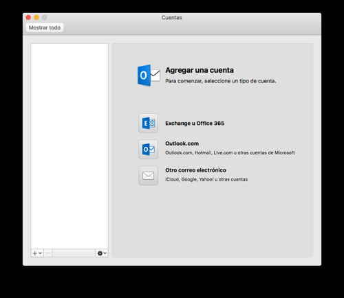 Cómo configurar Outlook 2016 en MAC